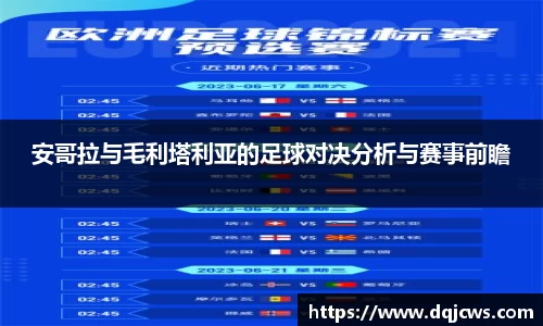 安哥拉与毛利塔利亚的足球对决分析与赛事前瞻