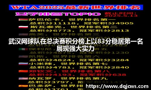武汉网球队在总决赛积分榜上以83分稳居第一名展现强大实力